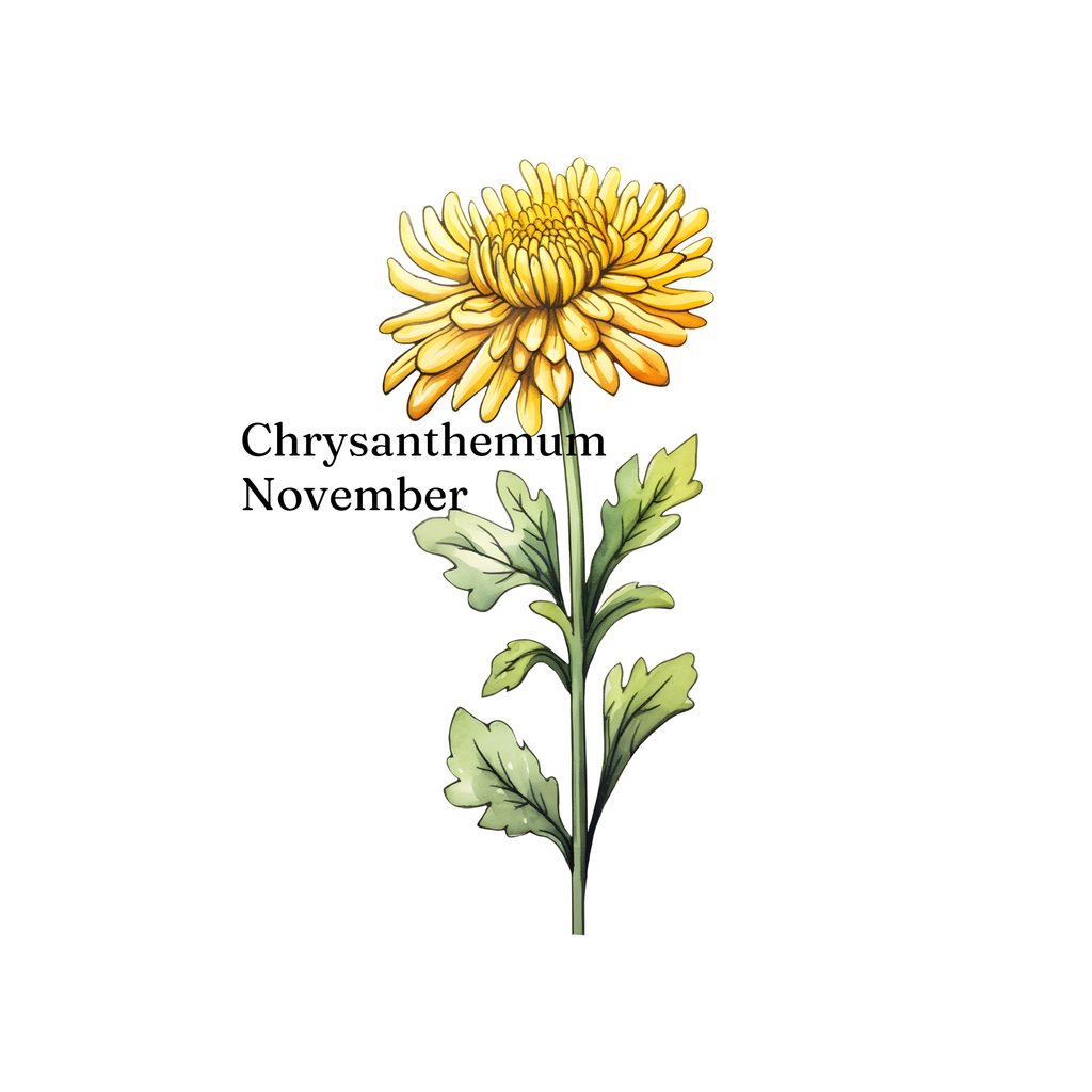 Birth Month Flower Cup
