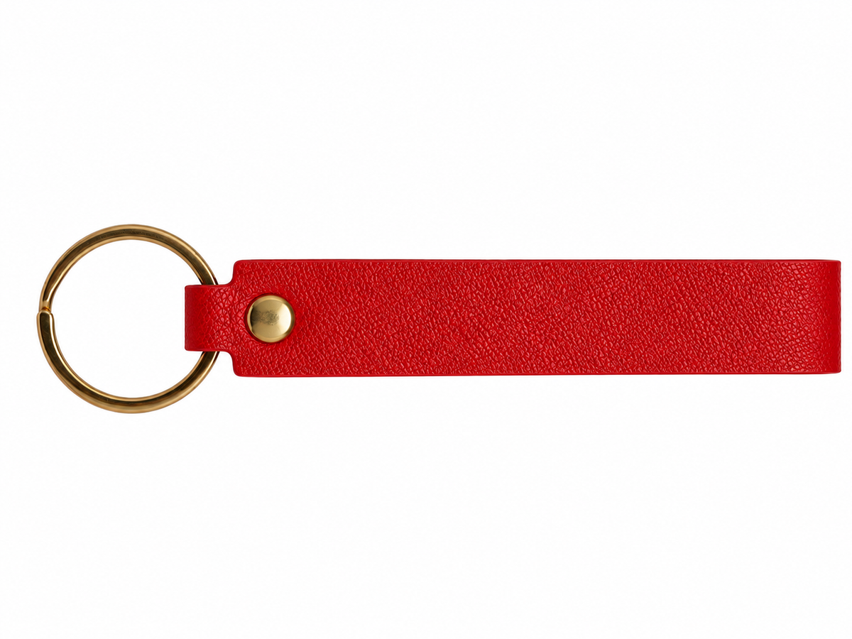 Personalized Leatherette Keychain Wristlet