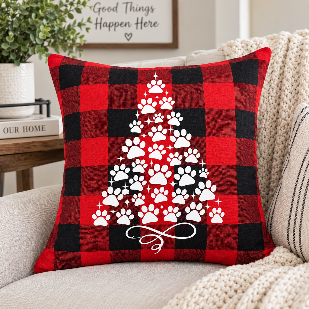 Pet‑Themed Holiday Pillows – 16×16