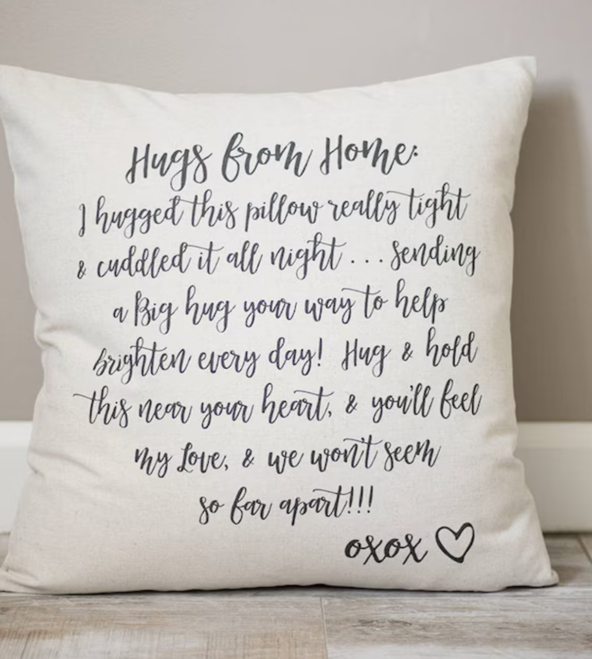 Hugs From Home Pillow