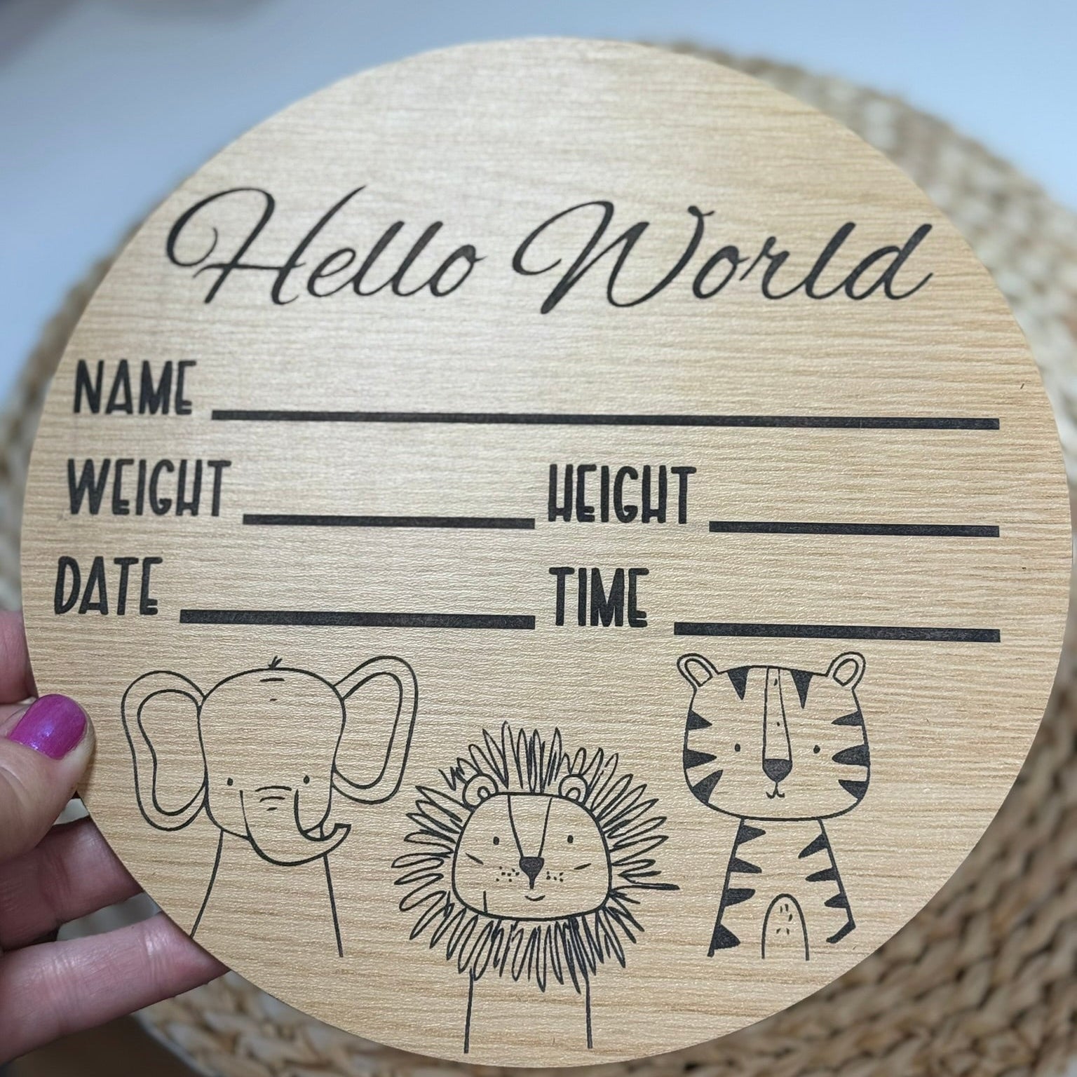 Baby Arrival Announcement Sign
