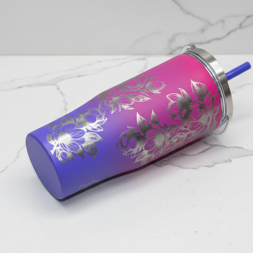 Magnolia Engraved Tumbler